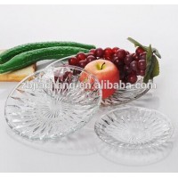 8" clear china dinner ware glass dishes