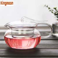 Factory price wholesale glass teapot with tea infuser basket