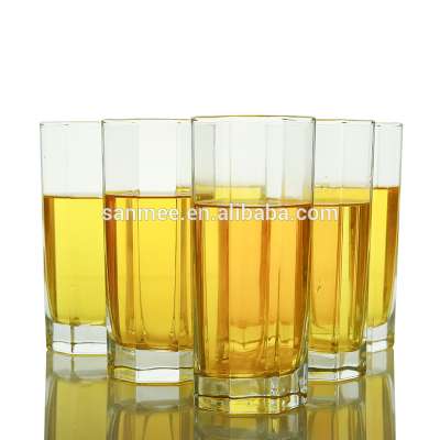 Classical 9.7oz Octagonal Water Glass/Tumblers for Milk Juice Drinking Lead free