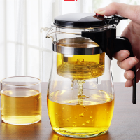 Wholesale Hand-Blown Food Grade 1200ml Large Glass Teapot with Infuser