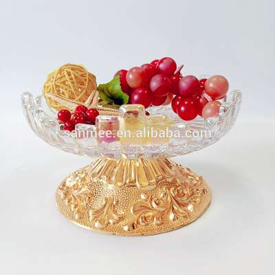 New Creative Glass Compote Bowls fruit dessert bowls