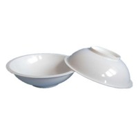 food grade PP white disposable plastic bowl / plastic bowl set