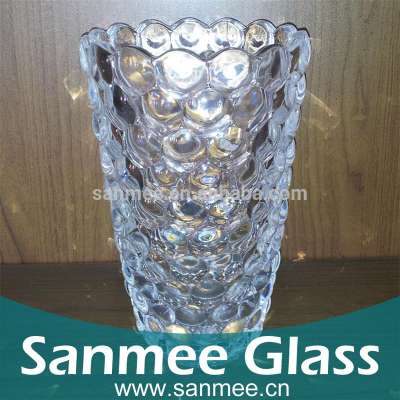 Big Capacity Clear Grape Shaped Crystal Glass Vases