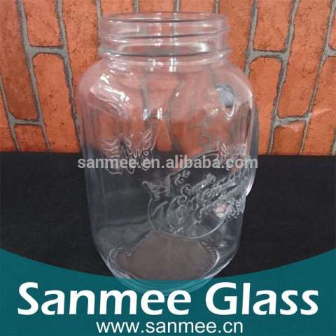 Hot Selling Russian Standard Vodka Gass Jar for Food Candy