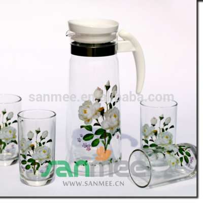 Heat Transfer Cool Water Colorful Glass Water Sets