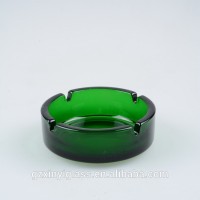 antique glass ashtrays, green glass ashtray, colored glass ashtray